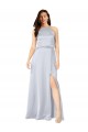 Outlet Silky Satin Halter Neck Sleeveless Open Back Long Formal Evening Dress