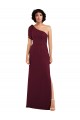 Outlet Soft Chiffon One Shoulder Sleeveless Long Formal Evening Dress