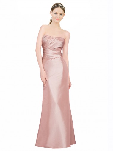 Outlet Stretch Satin Sweetheart Sleeveless Low Back Long Formal Evening Dress