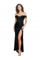 Outlet Silky Satin Sweetheart Sleeveless Low Back Long Black Tie Evening Dress