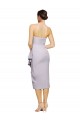 Outlet Stretch Crepe Strapless Sleeveless Low Back Cocktail Length High Low Evening Dress