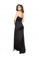 Outlet Silky Satin One Shoulder Sleeveless Long Evening Dress