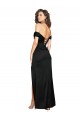 Outlet Silky Satin Sweetheart Sleeveless Low Back Long Black Tie Evening Dress