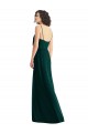 Outlet Soft Chiffon V-Neck Sleeveless Low Back Long Semi Formal Evening Dress