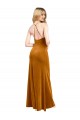 Outlet Stretch Velvet Halter Neck Sleeveless Open Back Long Formal Evening Dress