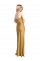 Outlet Stretch Satin Strapless Sleeveless Long Formal Evening Dress