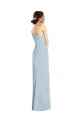 Outlet Stretch Crepe Off the Shoulder Sleeveless Long Formal Evening Gown