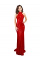 Outlet Sequin Halter Neck Sleeveless Open Back Long Formal Evening Dress
