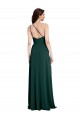 Outlet Stretch Crepe One Shoulder Sleeveless Open Back Long Formal Evening Dress