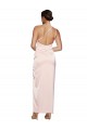 Outlet Silky Satin One Shoulder Sleeveless Low Back Long Semi Formal Evening Dress