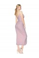 Outlet Soft Chiffon Spaghetti Straps Sleeveless V-Back Knee Length High Low Evening Dress