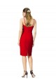 Outlet Stretch Crepe Sweetheart Sleeveless Cocktail Length Formal Evening Dress