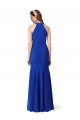 Outlet Stretch Crepe V-Neck Sleeveless Long Formal Evening Dress