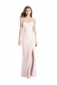 Outlet Stretch Crepe Sweetheart Sleeveless Low Back Long Semi Formal Evening Dress